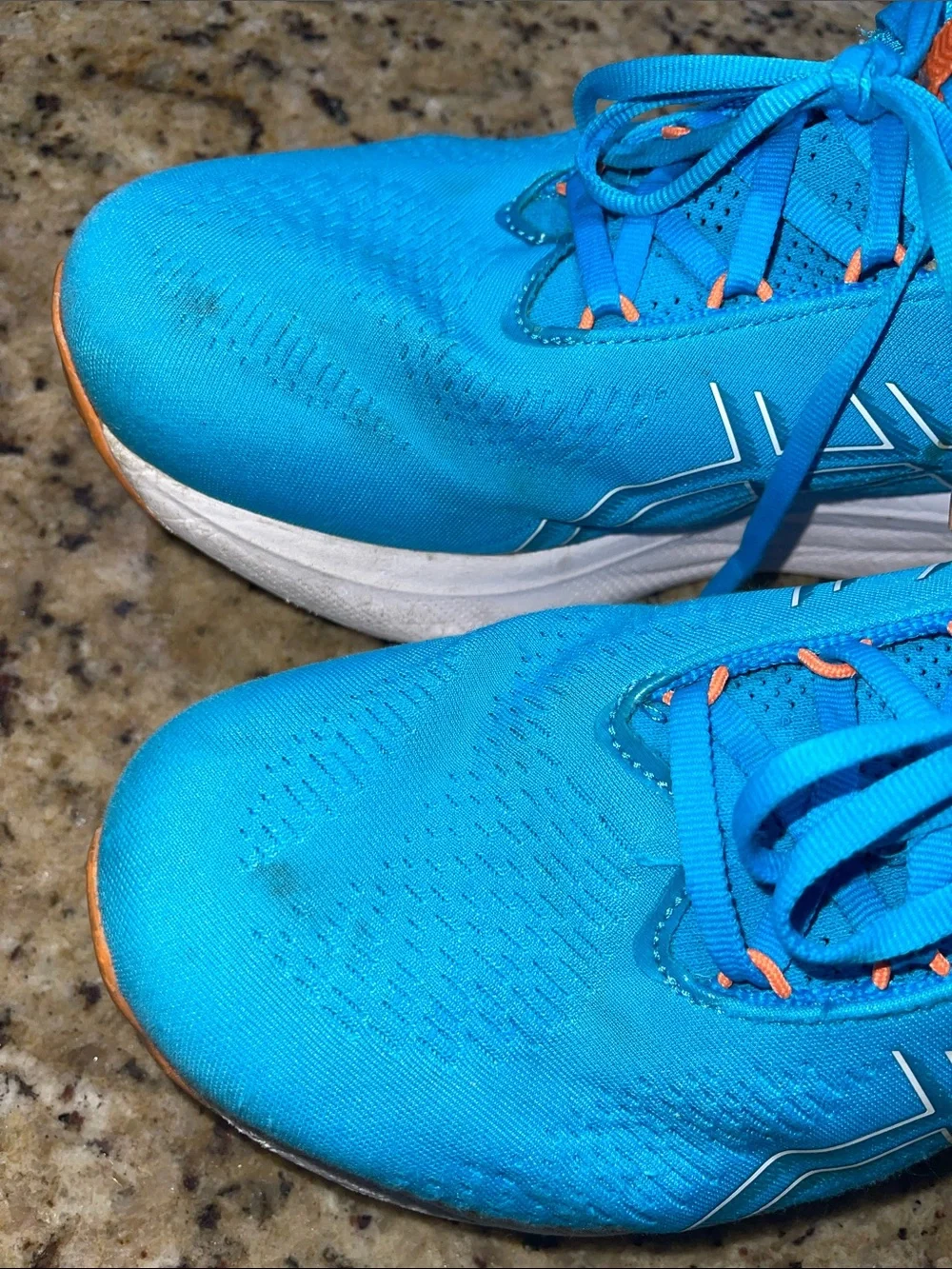 ASICS Gel Nimbus 25 Teal-Blue Running Shoes with Orange Pull Tabs